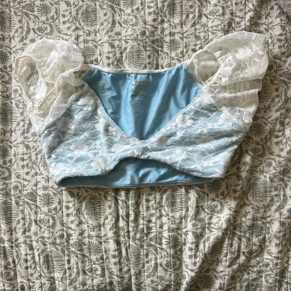 Frankie's Bikinis Sky Blue Top